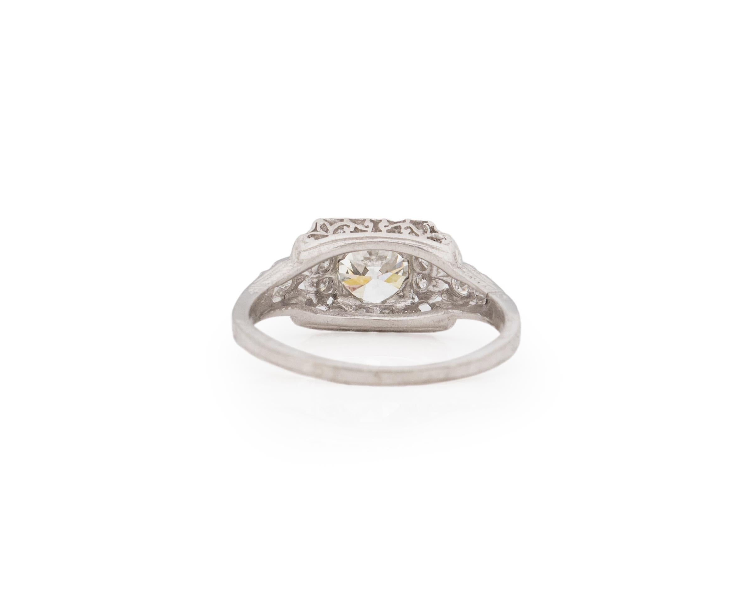 Bague de fiançailles en diamant certifié GIA de 0,99 carat Bon état - En vente à Atlanta, GA