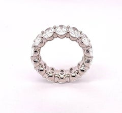 GIA Certified 9.94 Carat Oval Eternity Band