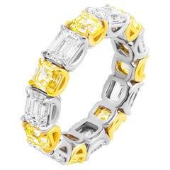 GIA Certified Anniversary Band with Alternating Diamonds