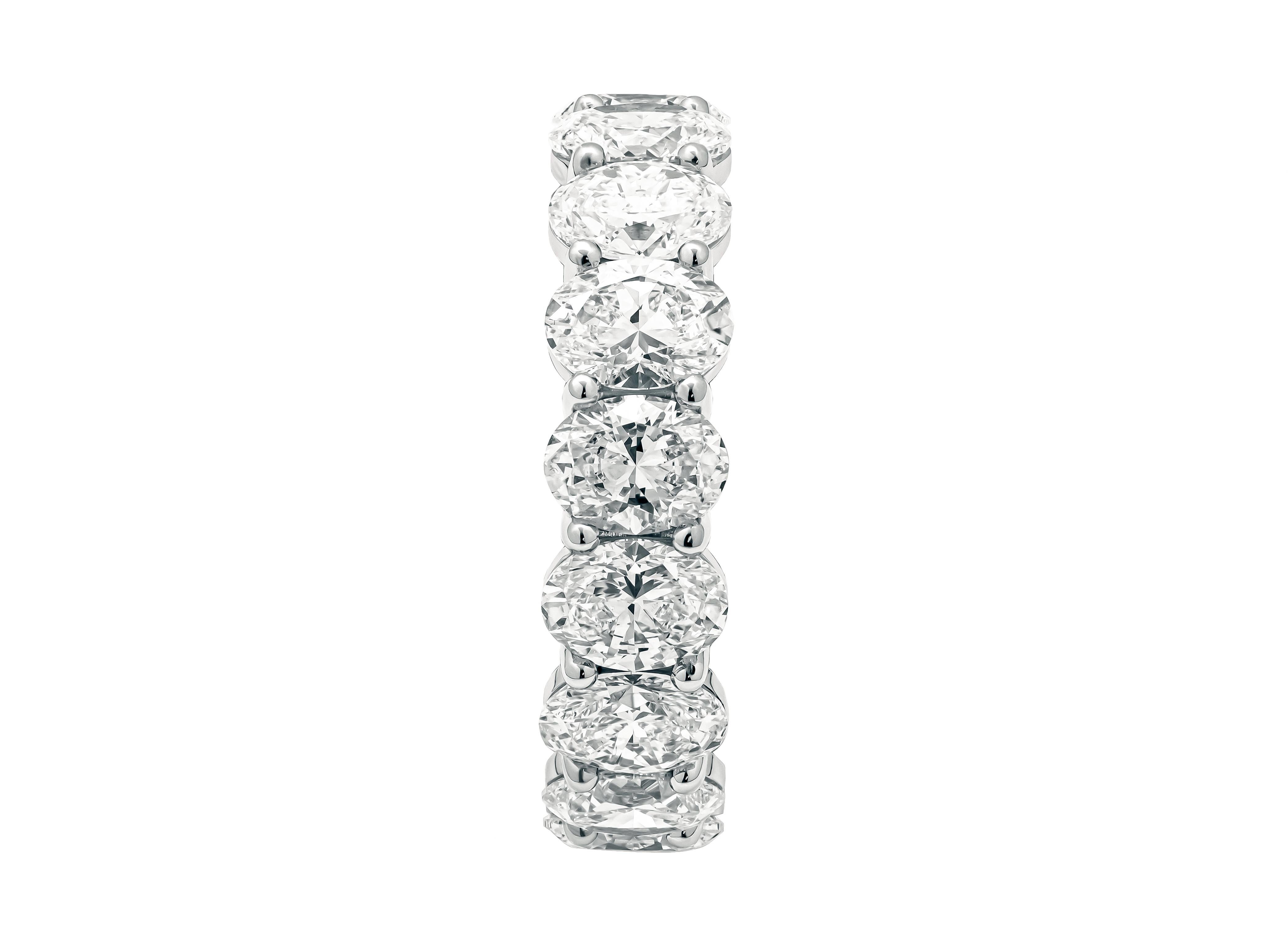 Celebrate the enduring beauty of your love with our Anniversary Eternity Band, an extraordinary expression of commitment and elegance. This exquisite band is meticulously crafted in Platinum 950, symbolizing the strength and timelessness of your
