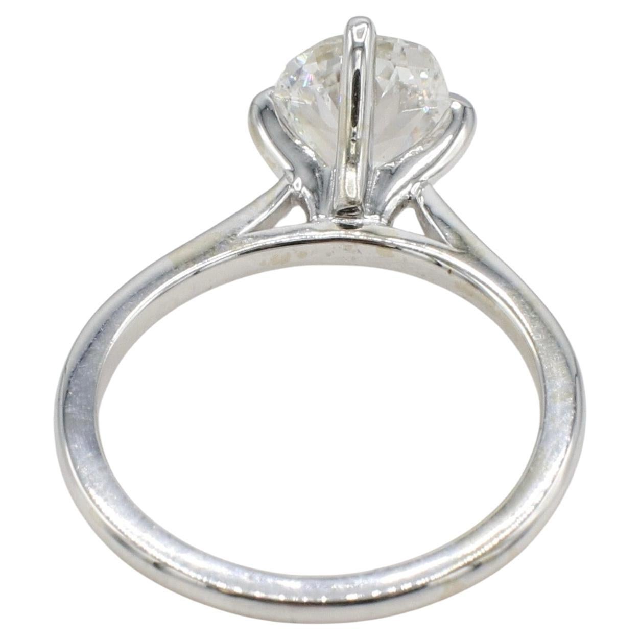 Art déco GIA Certified Antique Cushion 1.42 Carat J SI2 Natural Diamond Engagement Ring en vente