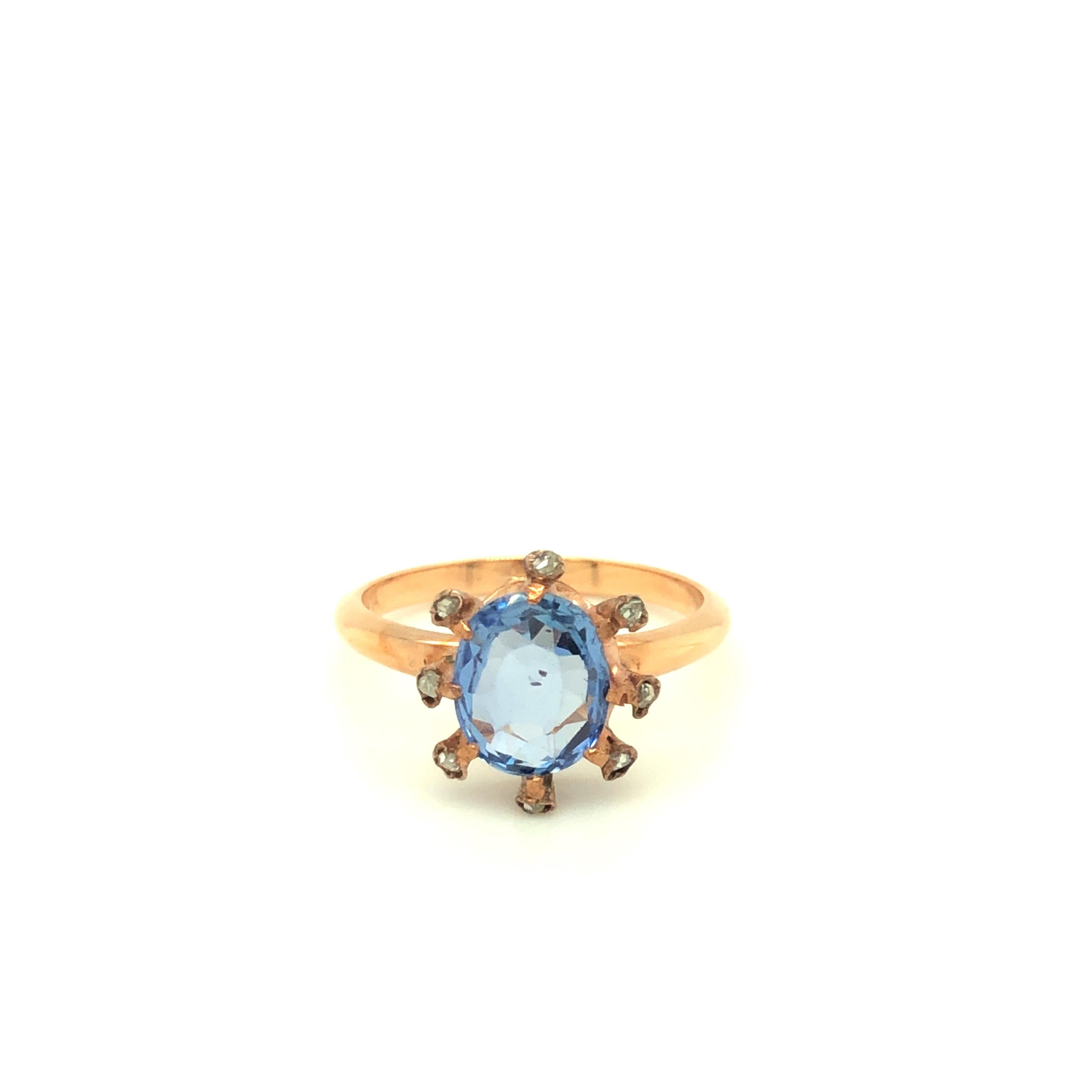 Here we have a gorgeous Edwardian Era unheated sapphire in 14k gold ring. The ring top is an original with a new ring band. It is absolutely beautiful and is accompanied by a GIA certificate. It has been well preserved throughout so many years. The