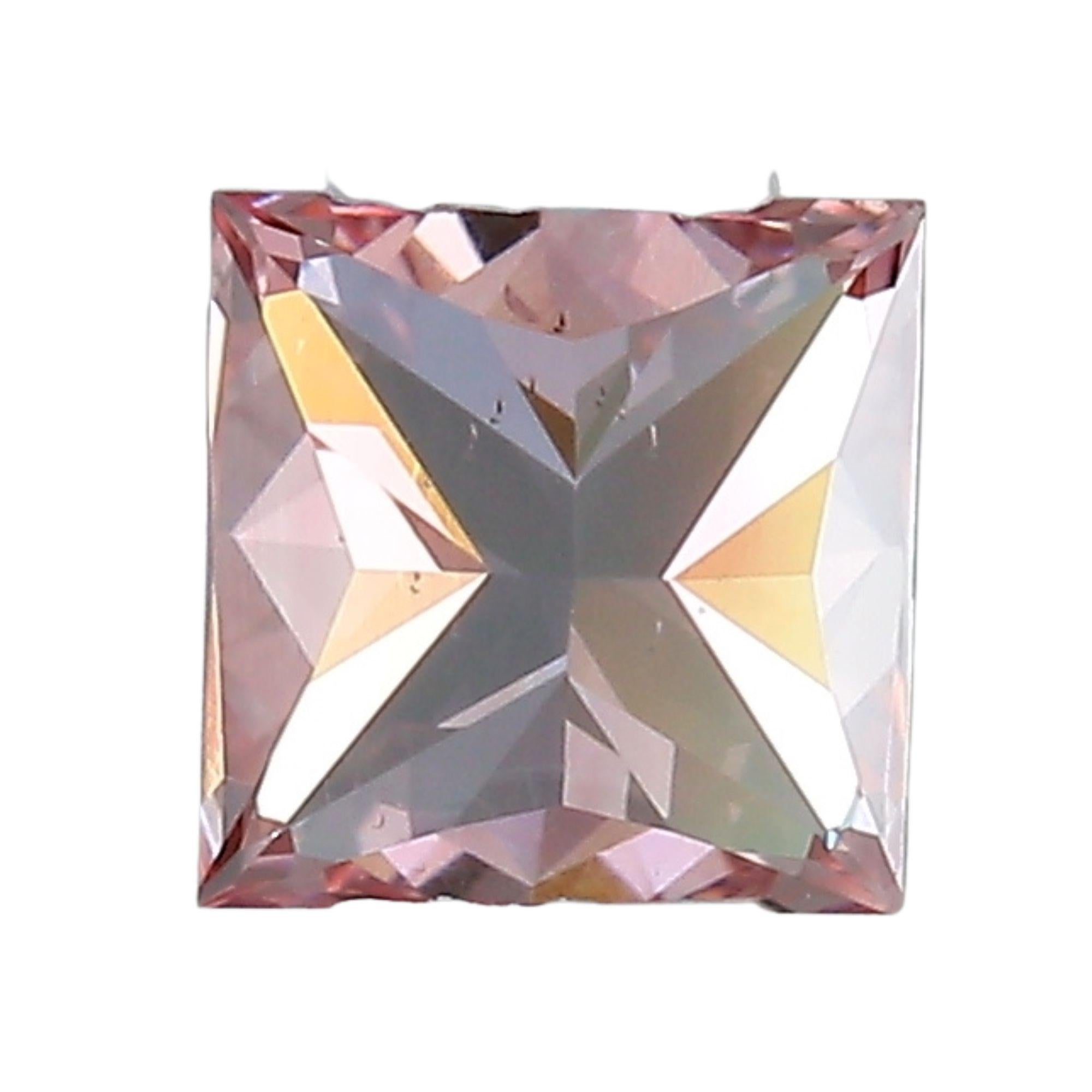 Diamante suelto Argyle Fancy Intense de 0,26 quilates y talla princesa certificado por GIA Corte princesa en venta