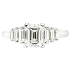 Antique GIA Certified Art Deco 1.48 Ct. Emerald Cut Engagement Ring