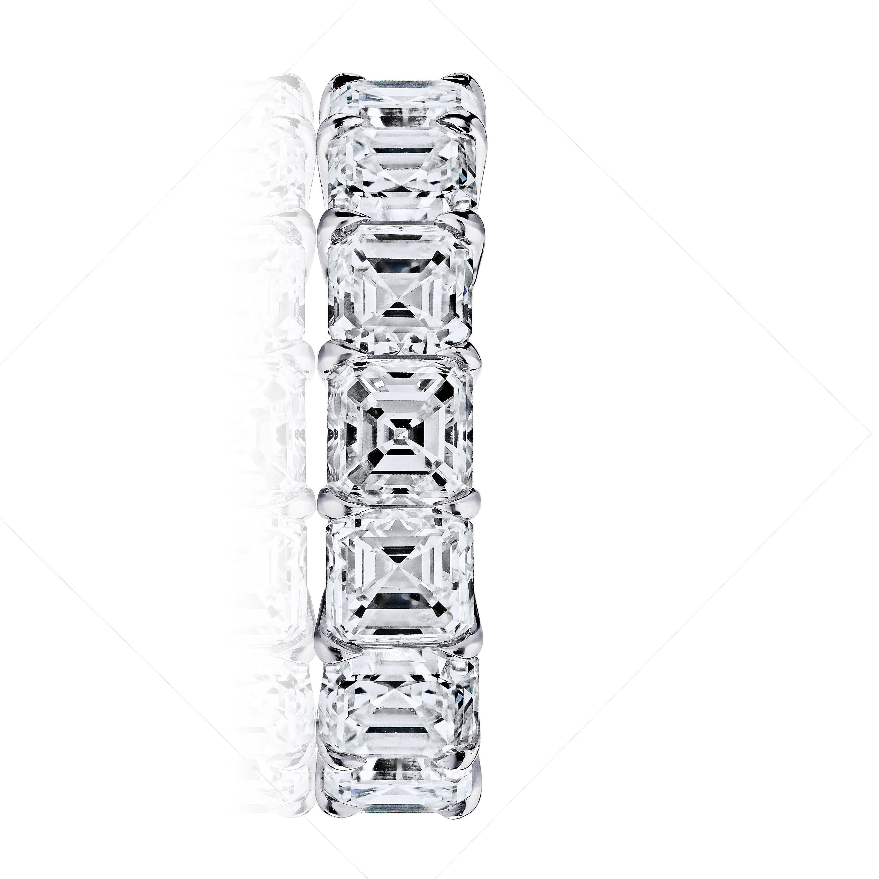 asscher cut infinity band