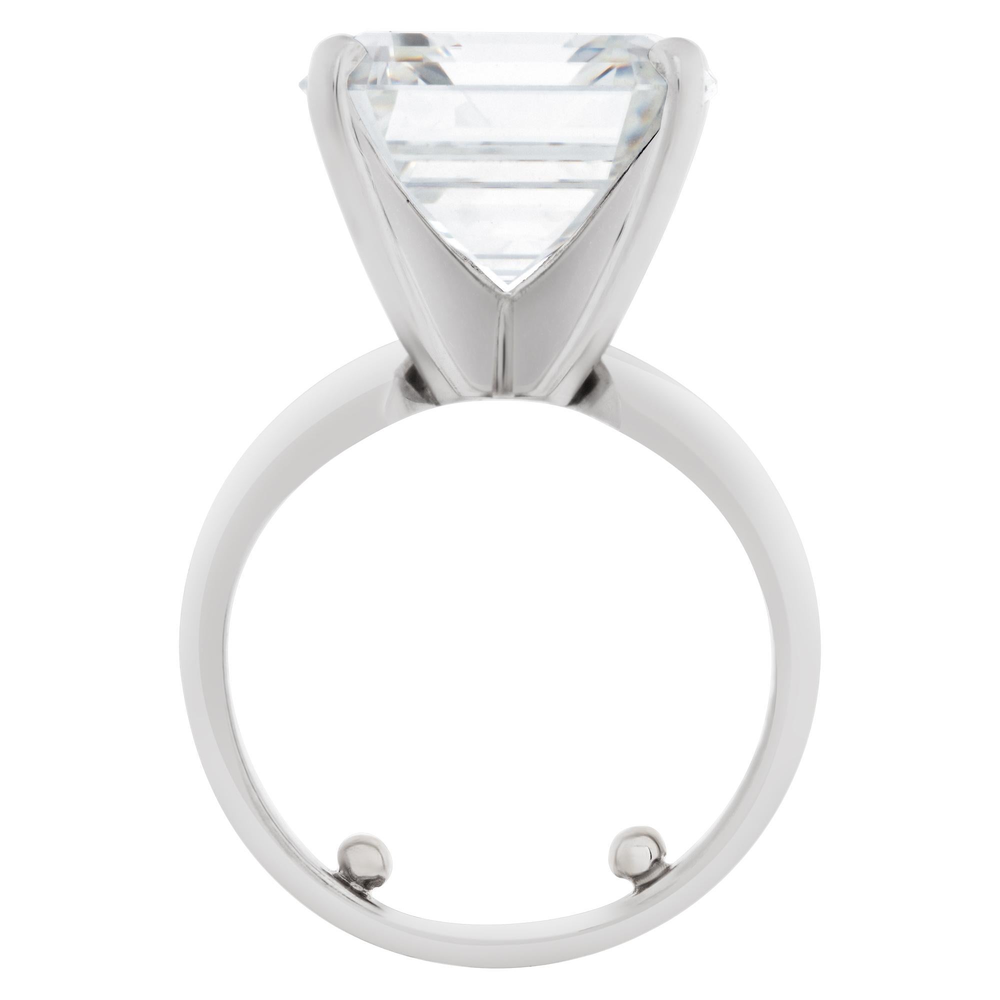 Women's GIA Certified Asscher Cut Diamond 9.03 Carat 'G Color, VS 1 Clarity' Solitaire  For Sale