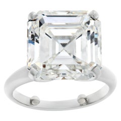 Vintage GIA Certified Asscher Cut Diamond 9.03 Carat 'G Color, VS 1 Clarity' Solitaire 