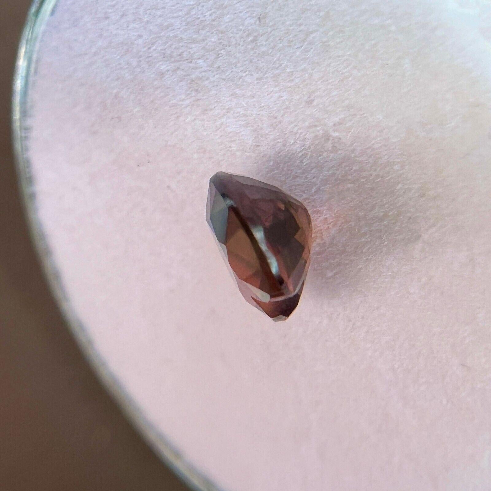 Gia Certified Bi Colour Sapphire Natural 1.15ct Untreated Purple Pink Heart Cut For Sale 3