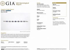 GIA Certified Blue Sapphire and Diamond Station Bracelet with Bows in Platinum