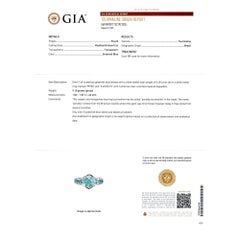 GIA Certified Brazilian Paraiba Tourmaline Cluster Ring