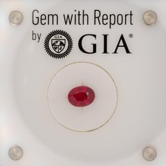 GIA-Certified Burma Ruby (1.54 Ct) – Exquisite Oval Cut 7.7×5.8mm Loose Gemstone