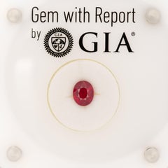 GIA Certified Burma Ruby 7x5.8mm 1.37 Carats Loose Gemstone – Naturally Heated