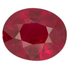 GIA Certified Burma Ruby 7x5.8mm 1.37 Carats Loose Gemstone – Naturally Heated