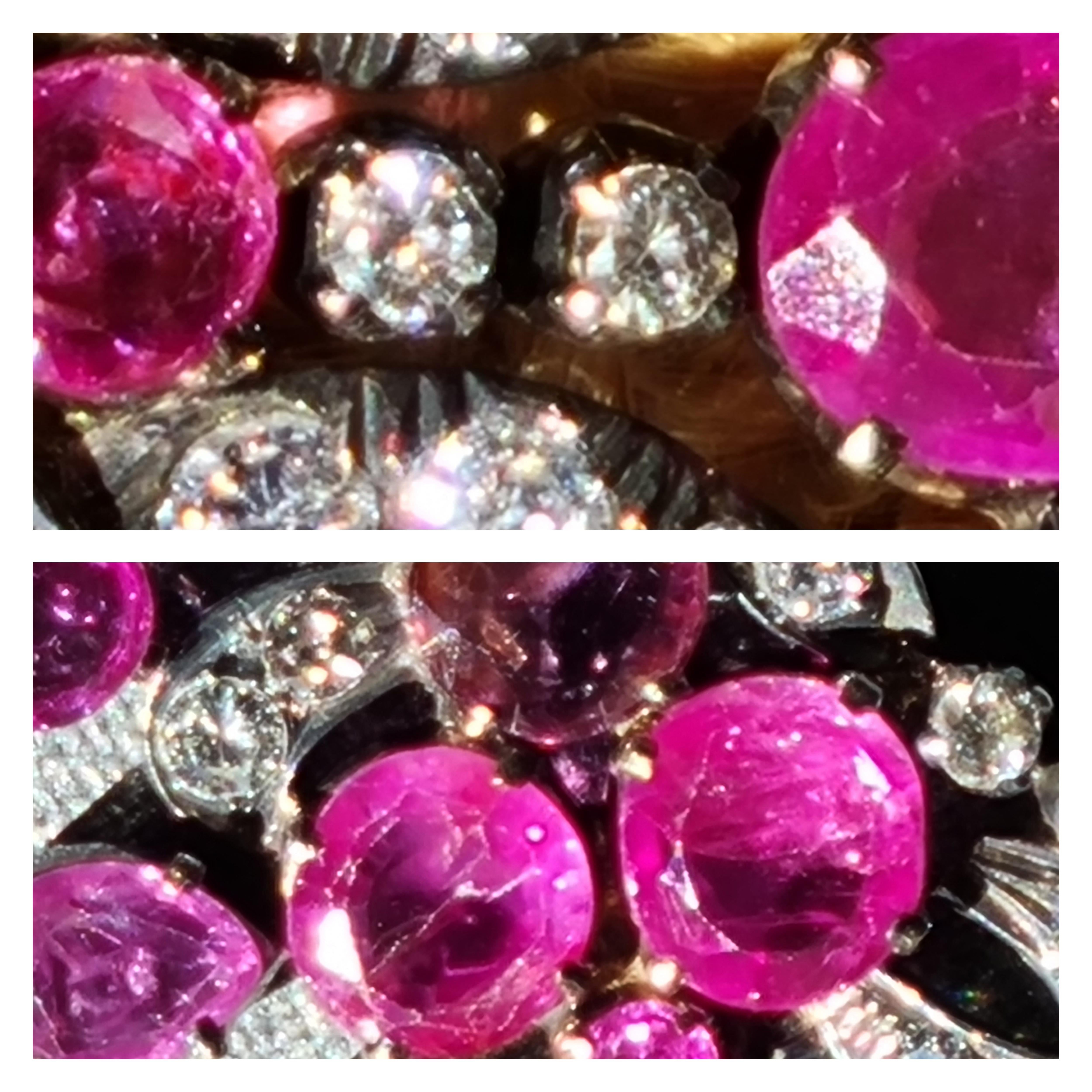 Collier guirlande en rubis de Birmanie et diamants certifiés GIA en vente 2