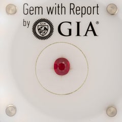 GIA Certified Burma Ruby Oval 6.7x6mm 1.57Ct – Premium Investment Loose Gemstone