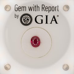 GIA Certified Burma Ruby Oval 7.3x6mm 1.4ct – Exceptional High-Quality Gemstone