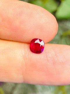 GIA certified burma ruby pigeon blood color Unheated 1.01ct good shape Myanmar
