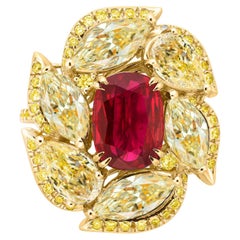 GIA Certified Burma Ruby Ring