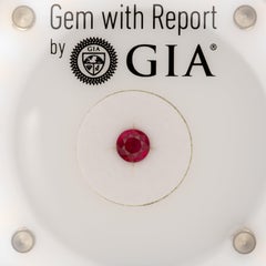 GIA-Certified Burma Ruby Round Cut 5.8x5.7mm 1.01 Cts – Loose Gemstone
