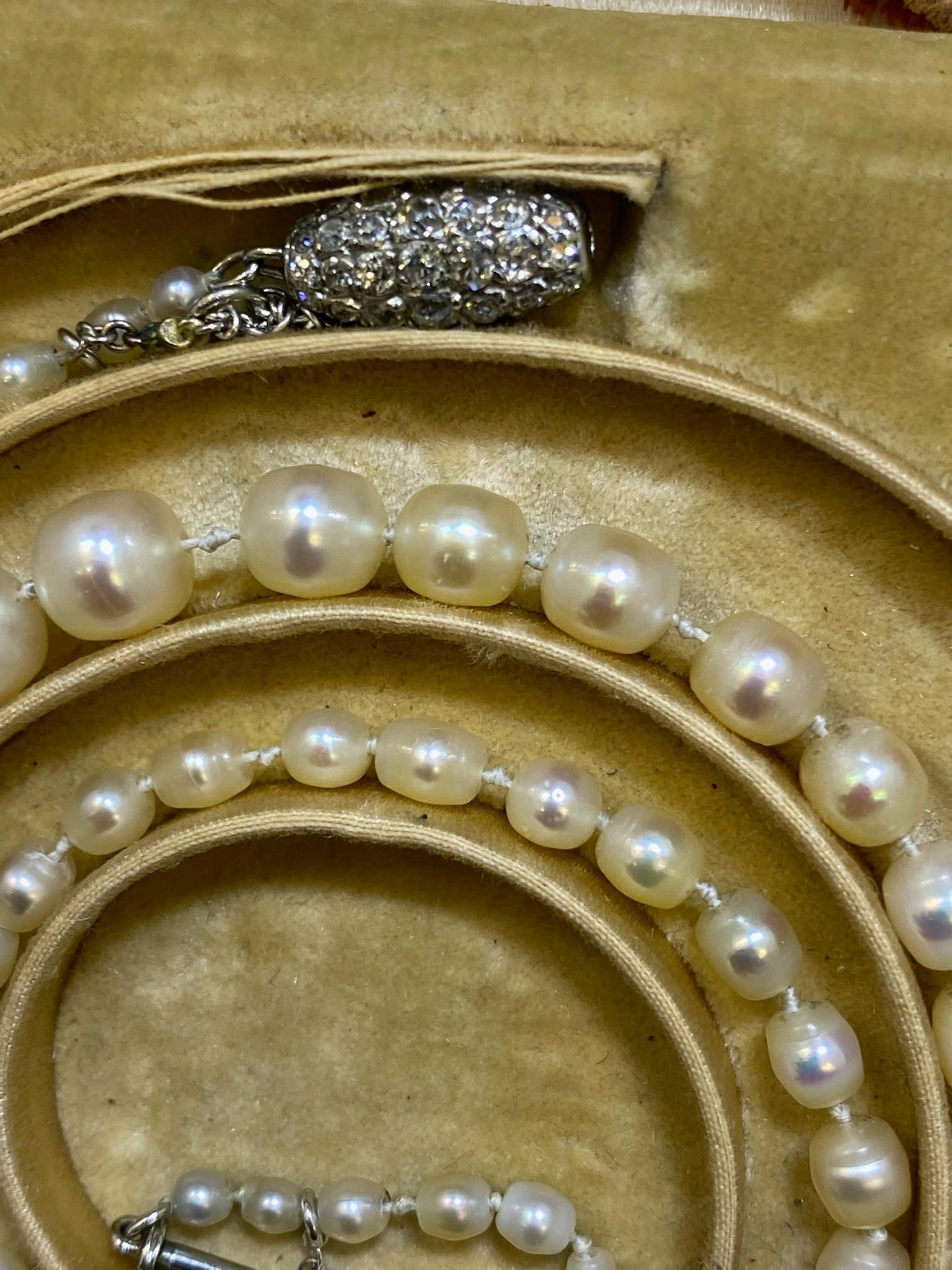 vintage cartier pearl necklace