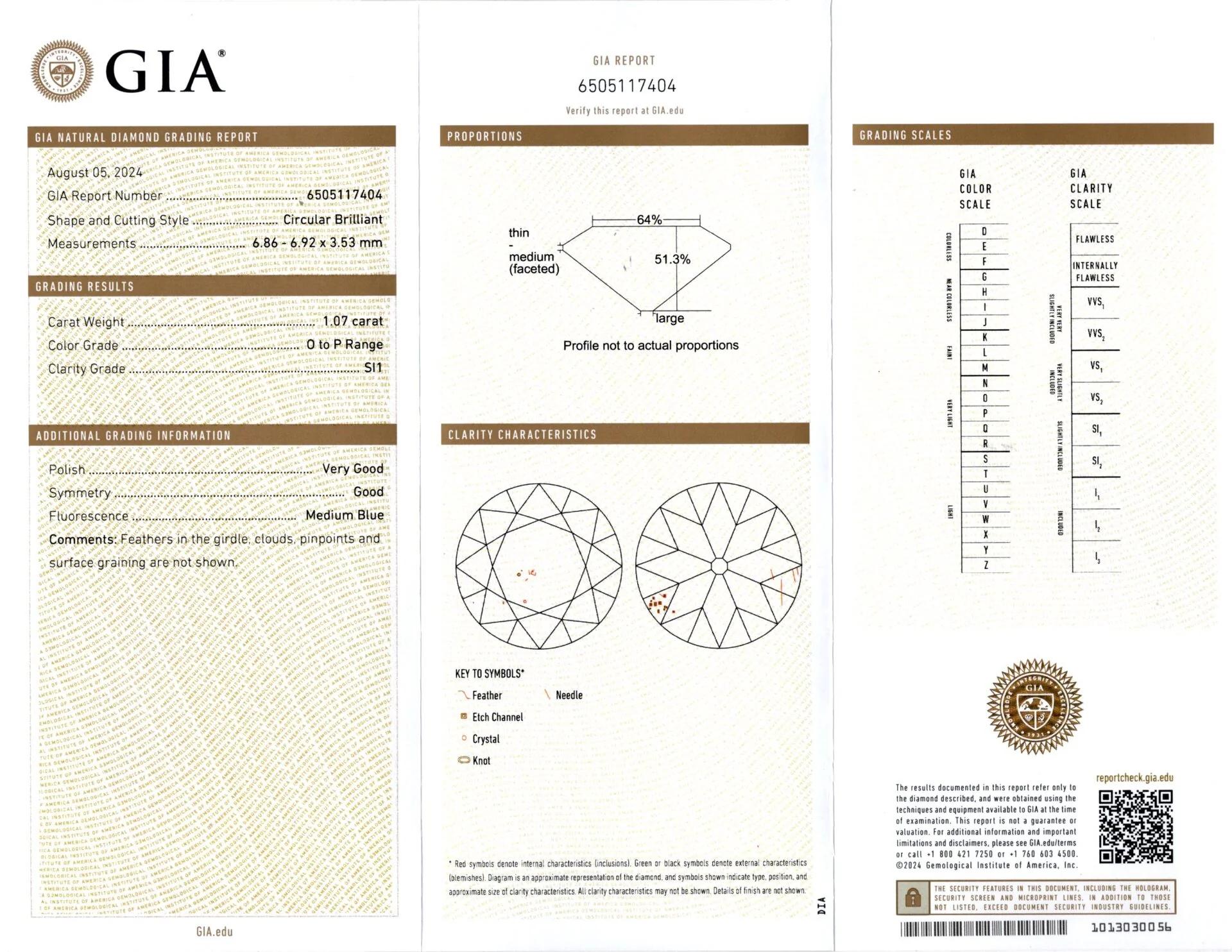 Art Déco Anello di fidanzamento con diamante Brilliante circolare certificato GIA in oro giallo 14K in vendita