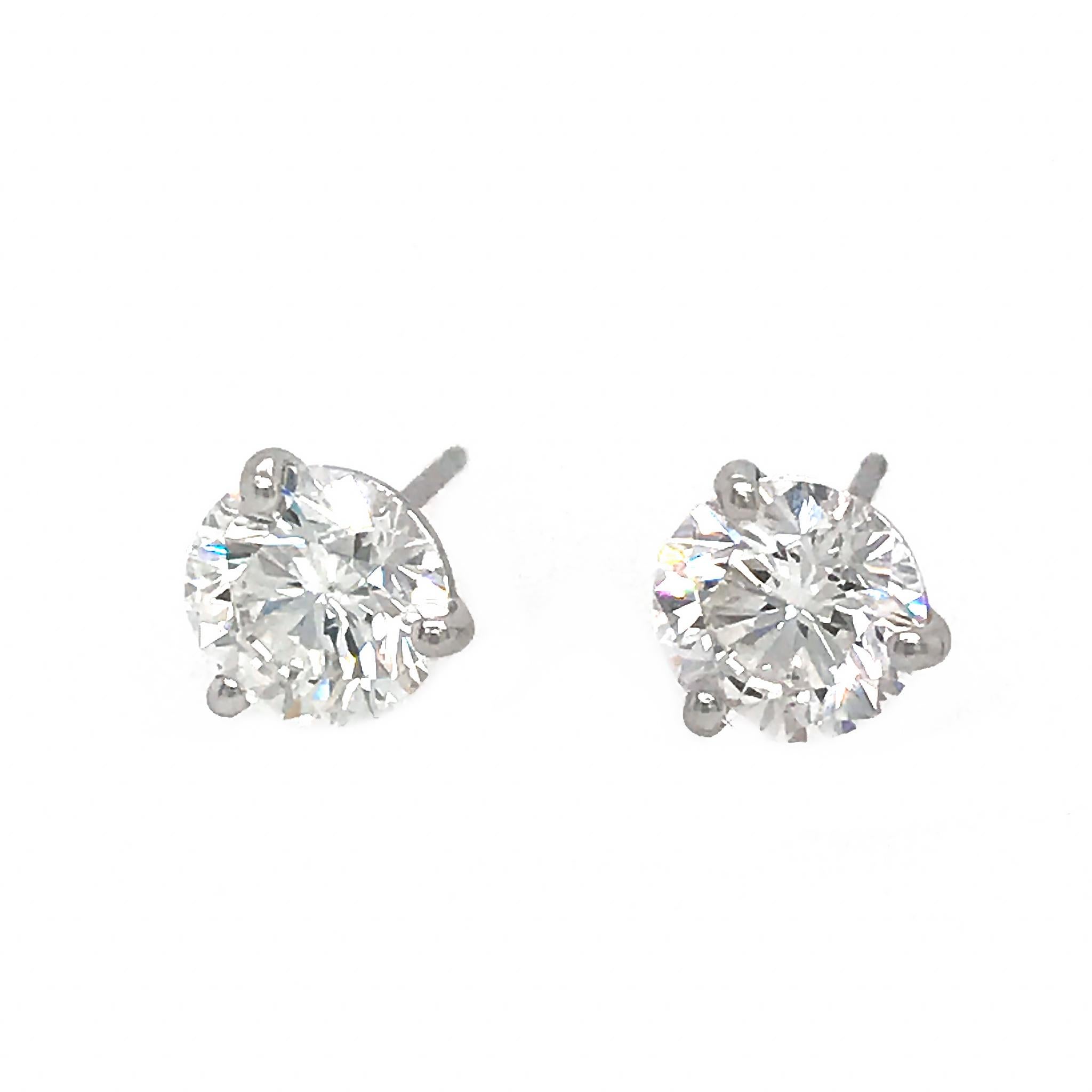 3.02 carat diamond earrings