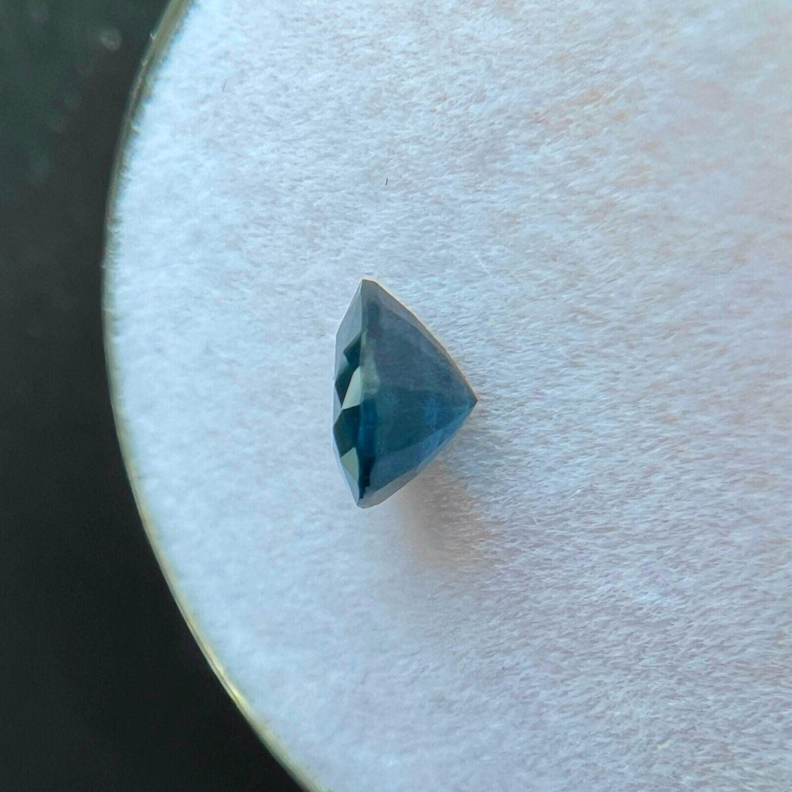 Women's or Men's Gia Certified Cobalt Blue Spinel Natural 0.66ct Vivid Pear Teardrop Cut Rare Gem For Sale