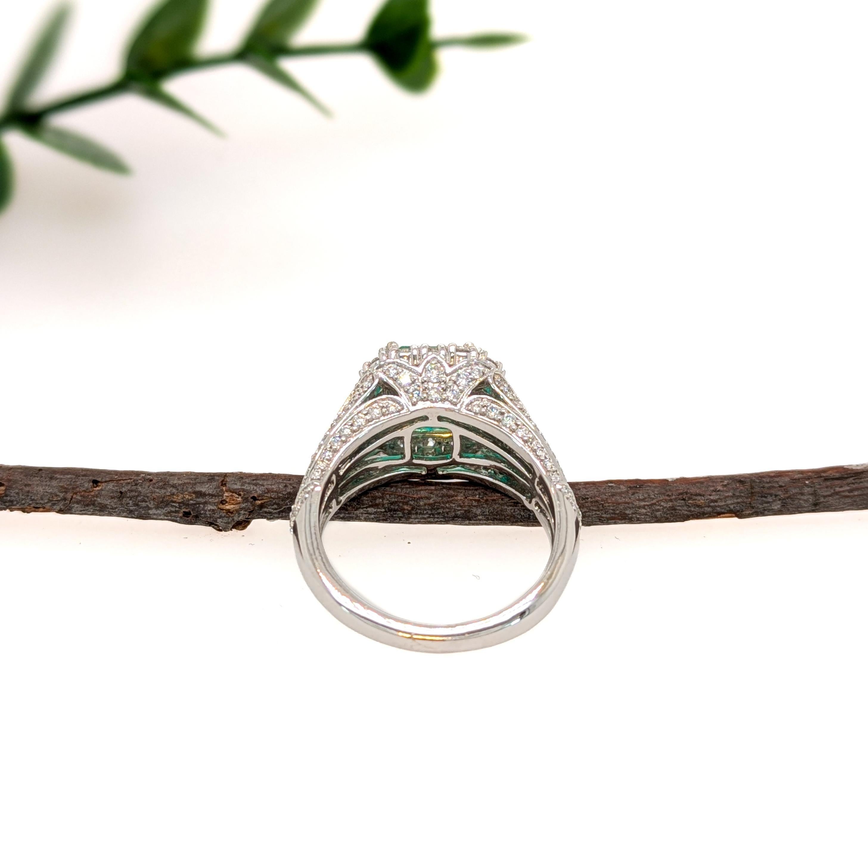 This stunning GIA Certified Colombian Emerald is an absolutely incredible gemstone for any lover and collector of rare and precious emeralds. We tried our best to capture the incredible saturated green hue of this expertly cut gem that exudes a