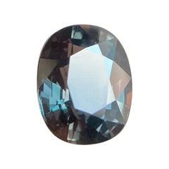 GIA Certified Color Change Sapphire 2.07ct Untreated Oval Cut Unheated Rare Gem