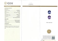 GIA Certified Color Change Sapphire Ring, 1.81 ct Unheated Platinum 950