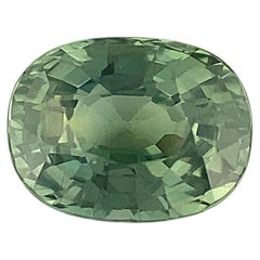 GIA Certified Colour Change 1.41ct Sapphire Green Purple Untreated Oval Unheated