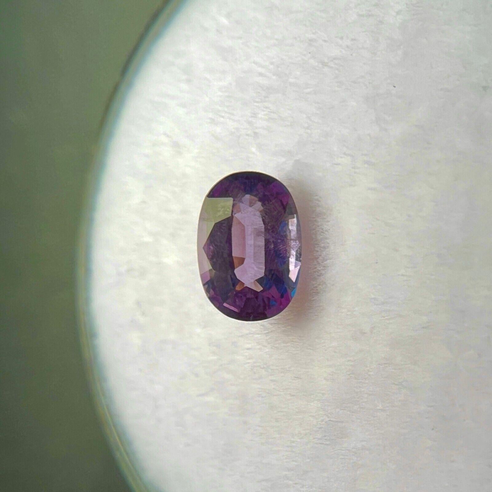 GIA-zertifizierter Farbwechselgranat Natural 0,62ct Ovalschliff Pyrop Spessartin im Angebot 7
