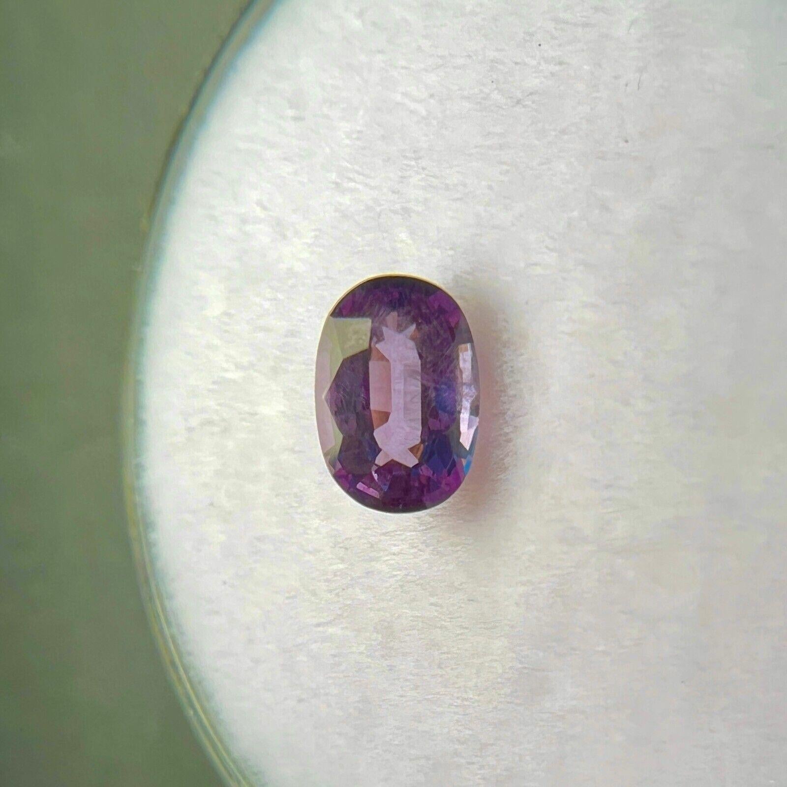 GIA-zertifizierter Farbwechselgranat Natural 0,62ct Ovalschliff Pyrop Spessartin im Angebot 5