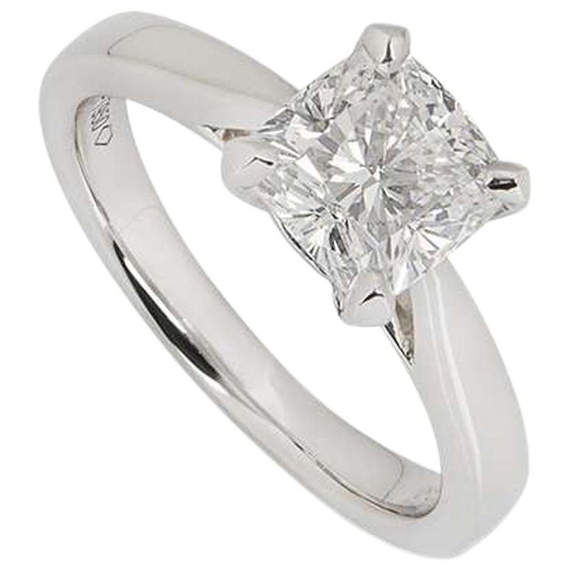 GIA Certified Cushion Cut Diamond Engagement Ring 1.70 Carat F/VS1