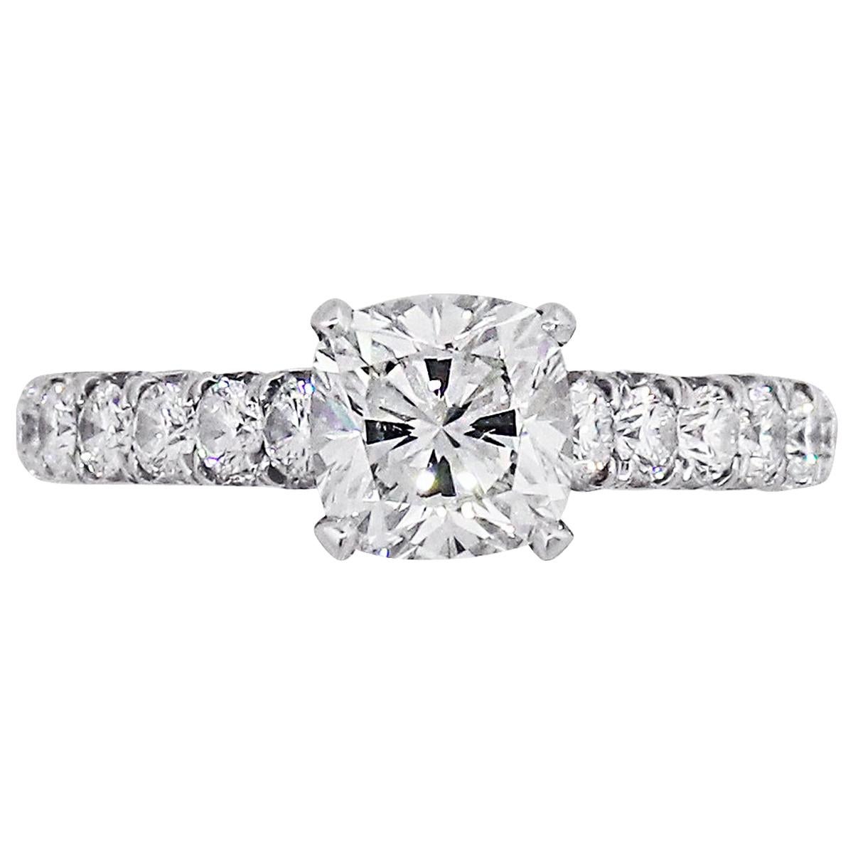 Unique GIA Christopher Designs Criss Cut Emerald Cut Engagement Ring ...