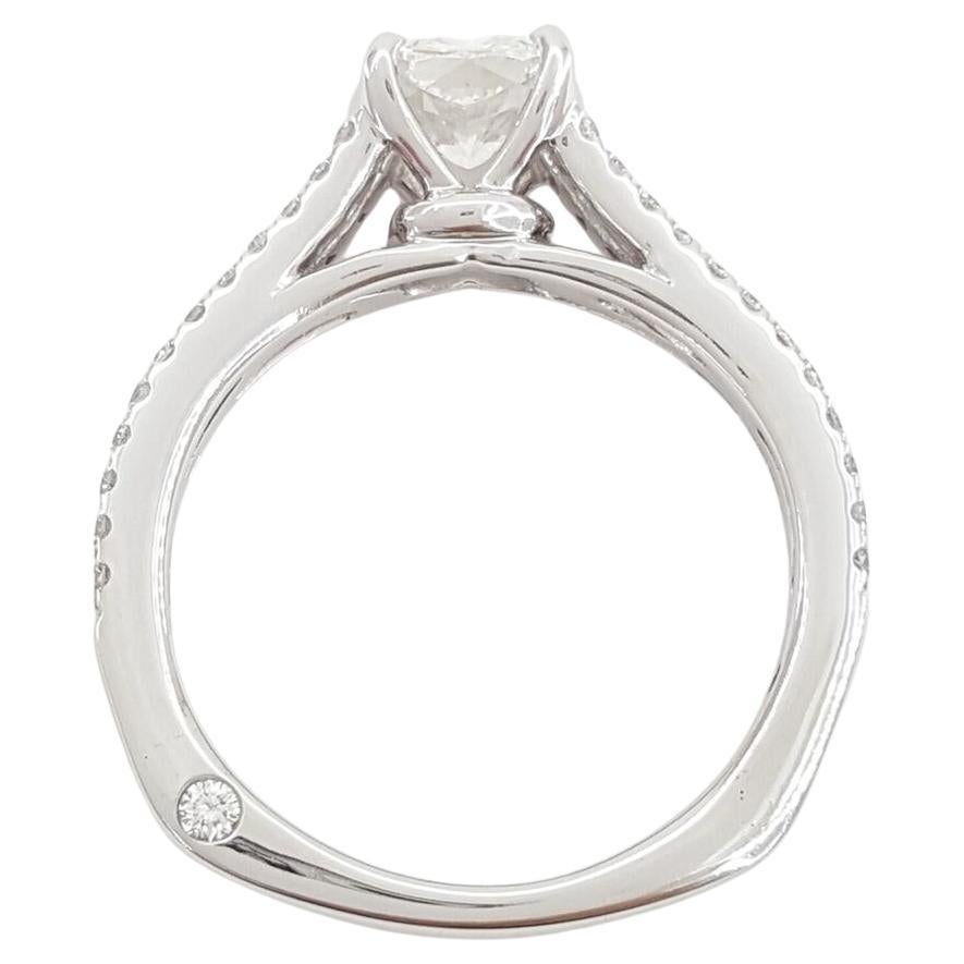 1.01 ct 14K White Gold Cushion Modified Brilliant Cut Diamond Split Shank Engagement Ring.



The ring is size 5, weighs 3.6 grams, the center stone is a 0.76 ct Natural Cushion Brilliant Cut diamond Graded By GIA with the following specifications: