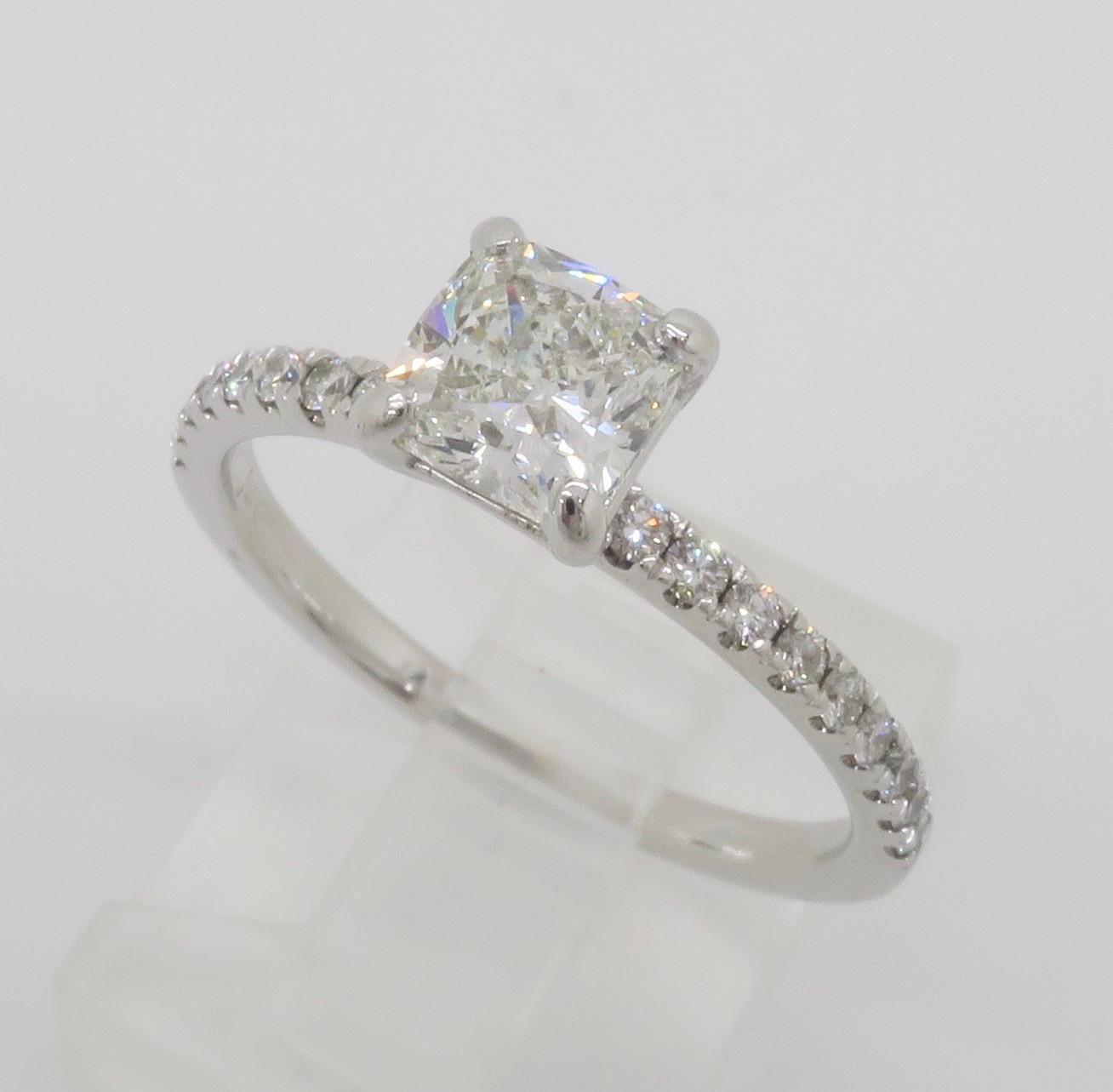GIA Certified Cushion Cut Diamond Ring For Sale 6