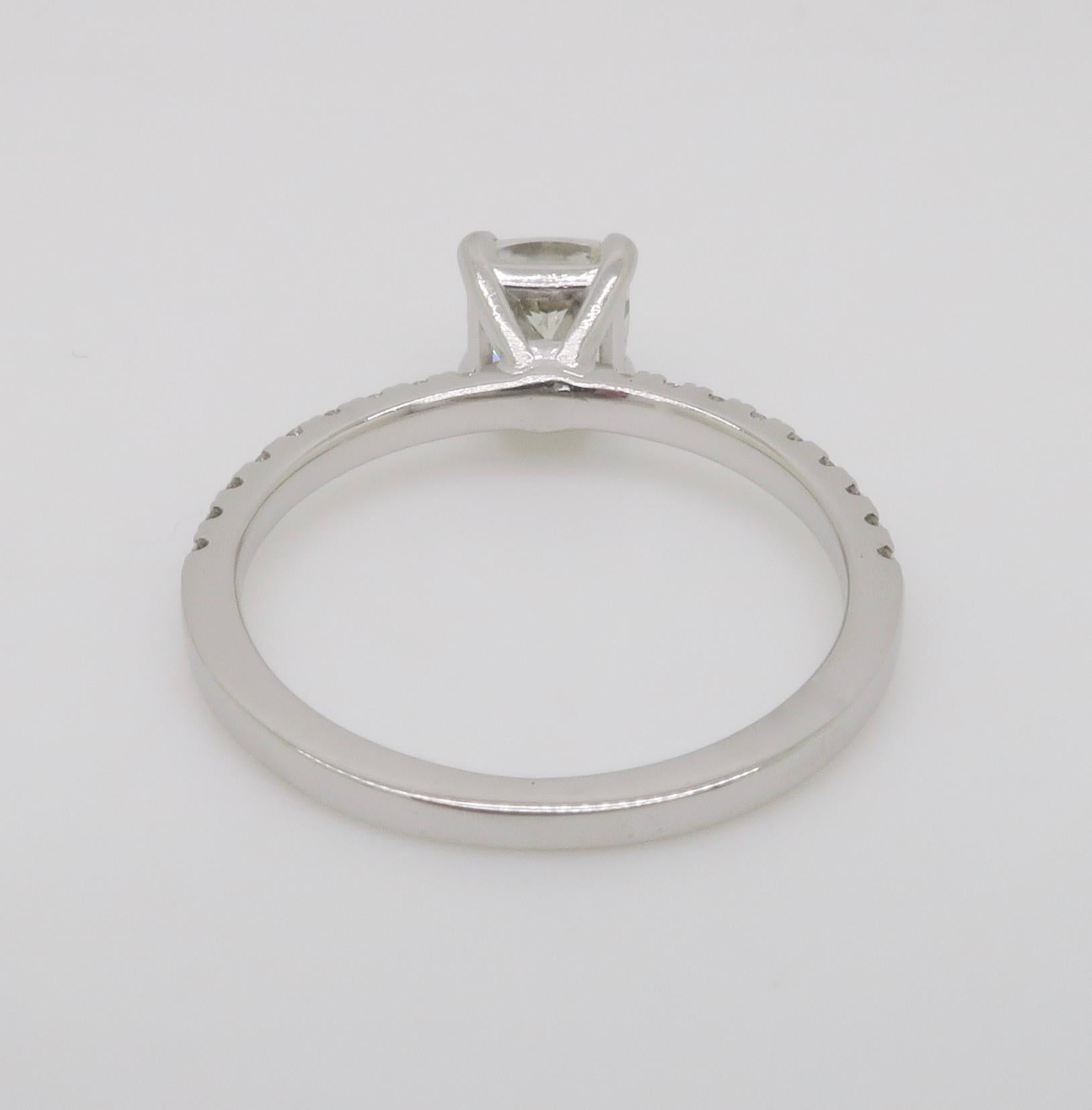 GIA Certified Cushion Cut Diamond Ring For Sale 11