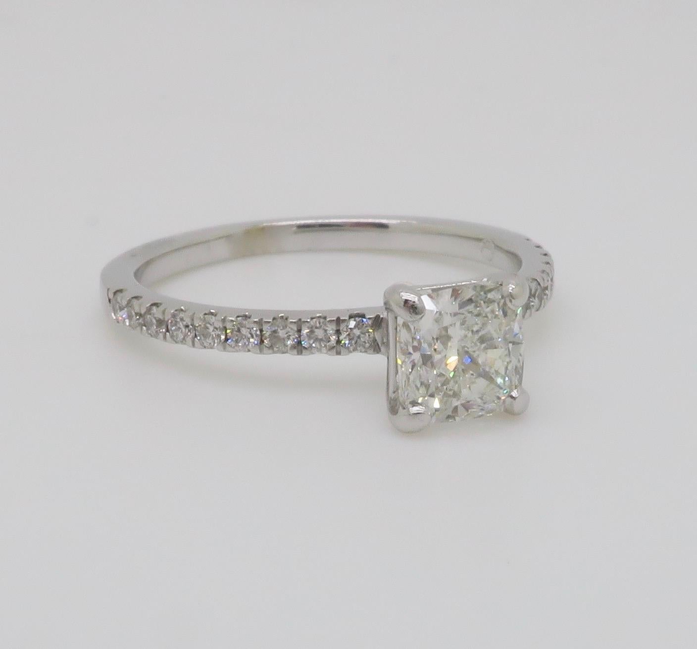 GIA Certified Cushion Cut Diamond Ring For Sale 13