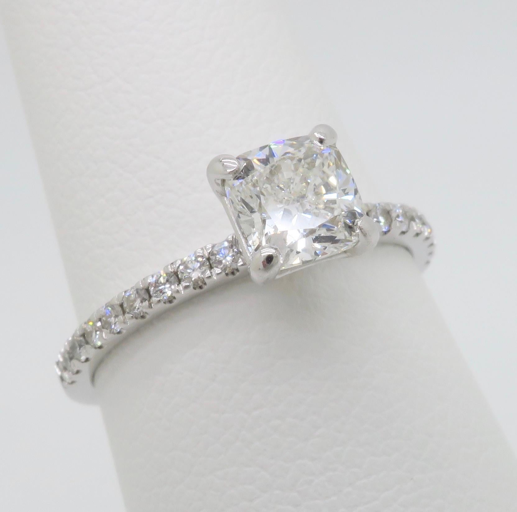 GIA Certified Cushion Cut Diamond Ring For Sale 3