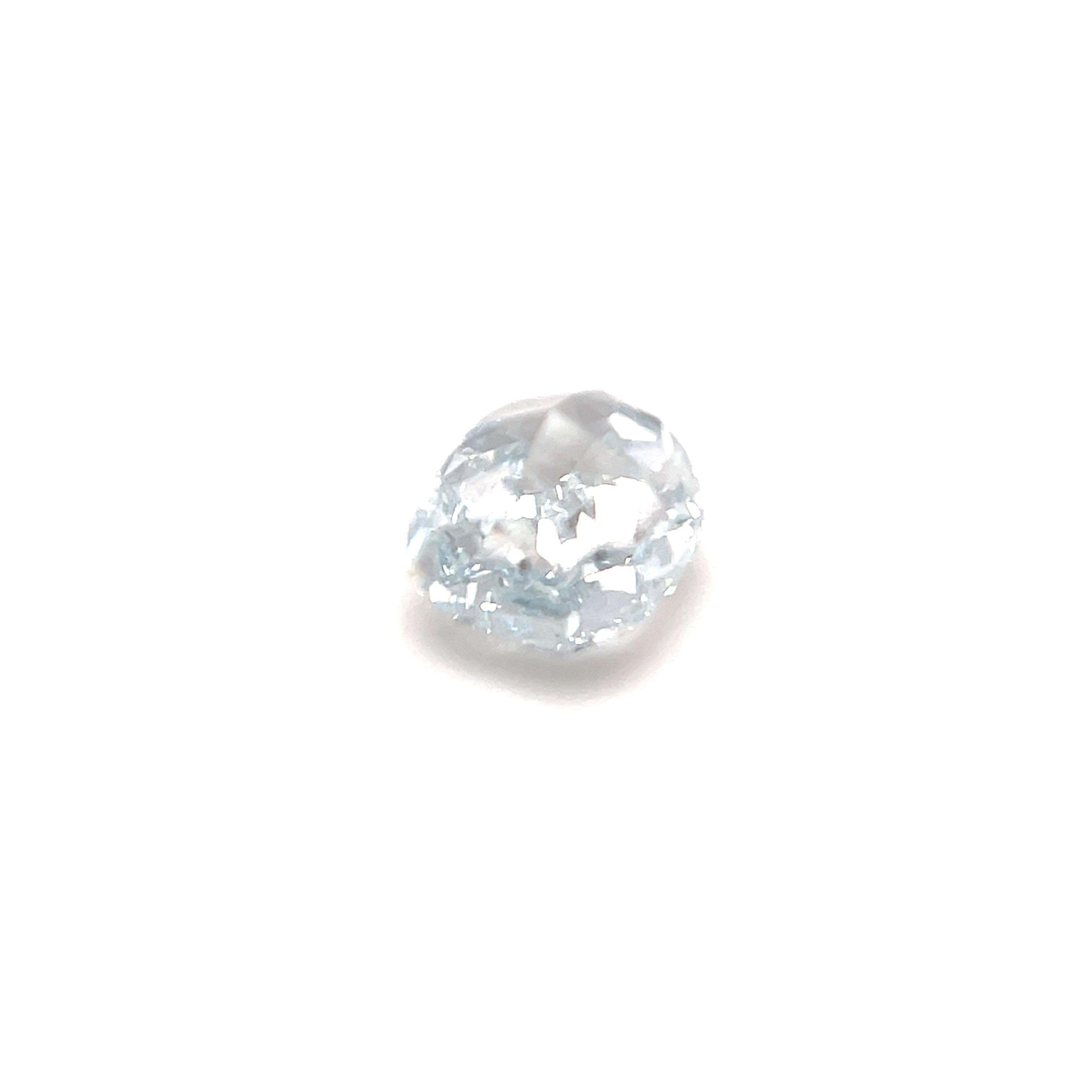GIA Certified Cushion Fancy Greenish Blue 1.01 Carat SI1 Diamond Ring In New Condition For Sale In Monte-Carlo, MC