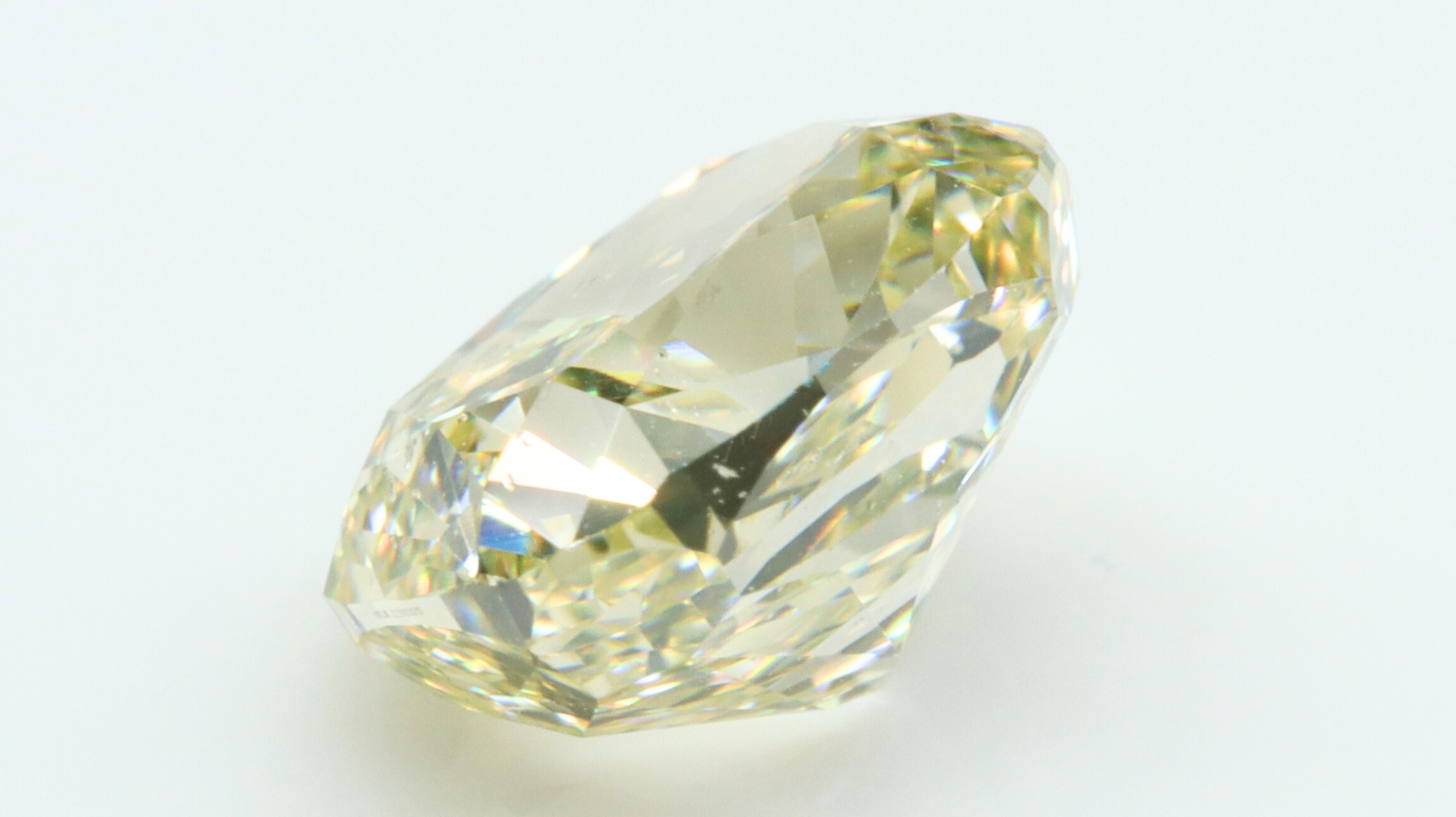 GIA Certified Cushion W-X Yellow Diamond 1.38ct  For Sale 1