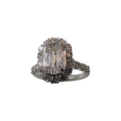 GIA Certified D Color 2.01 Carat L'amour Crisscut Diamond Platinum Ring
