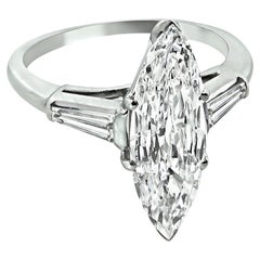 GIA Certified D-VVS2 1.65ct Diamond Engagement Ring