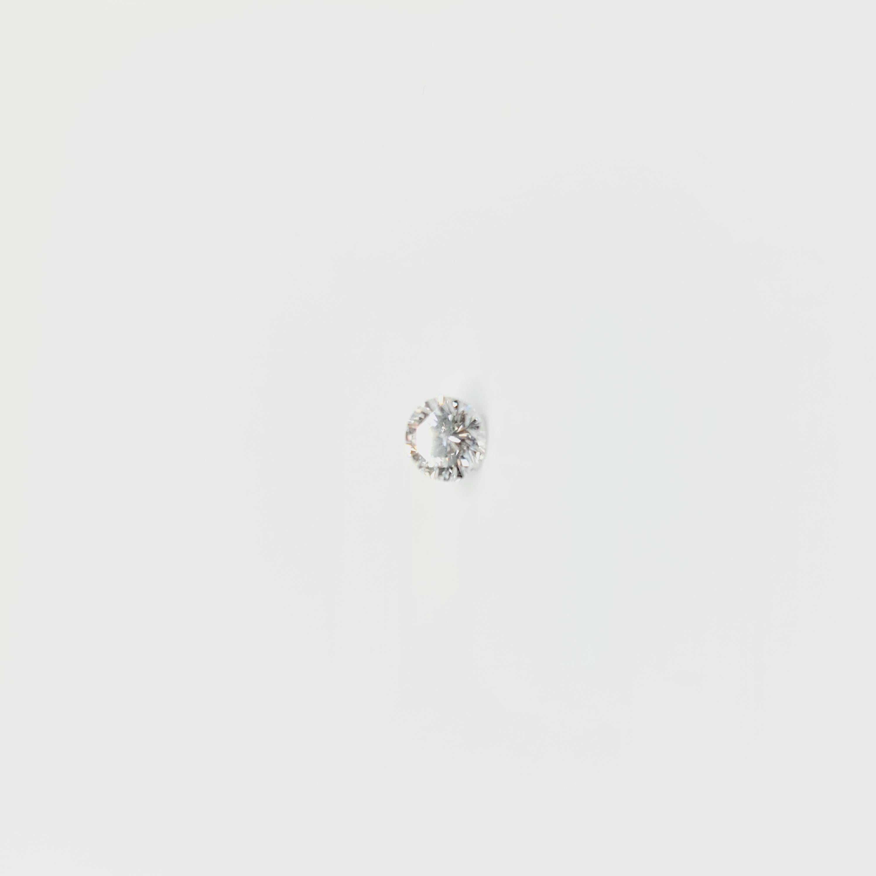 Brilliant Cut GIA Certified Diamond 0.34 D/SI2 Solitaire Ring 750 Gold For Sale