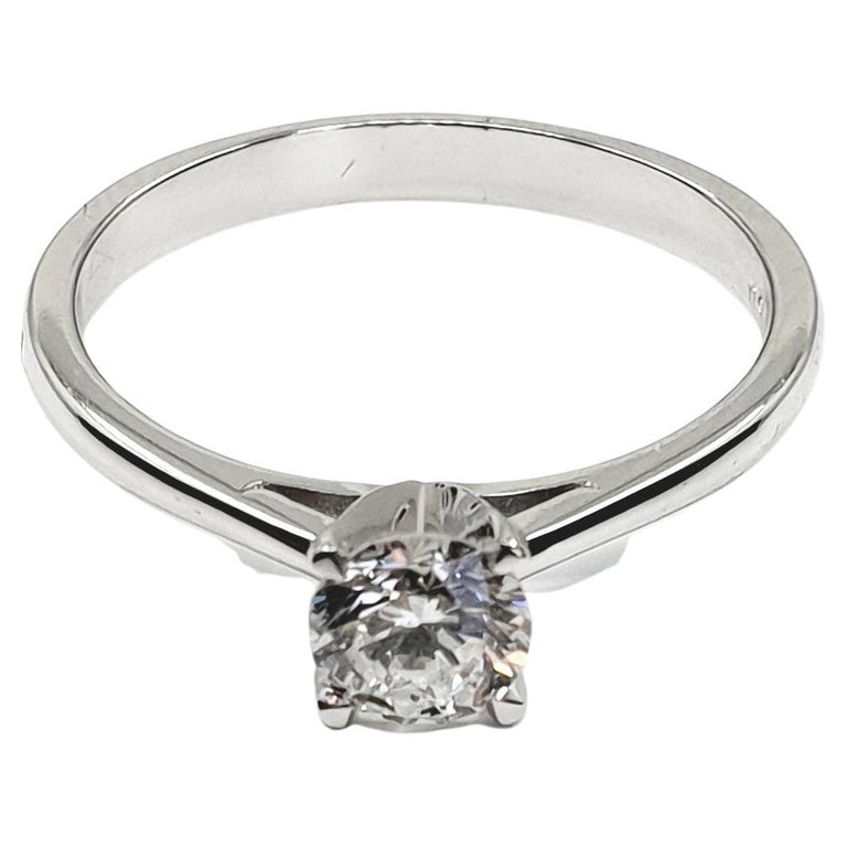 GIA Certified Diamond 0.52 J/VS2 Solitaire Ring 750 Gold For Sale at 1stDibs