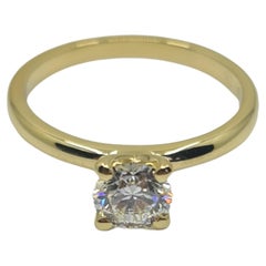 Used GIA Certified Diamond 0.70 Carat F/VVS1 Solitaire Ring in 4 Prong Setting