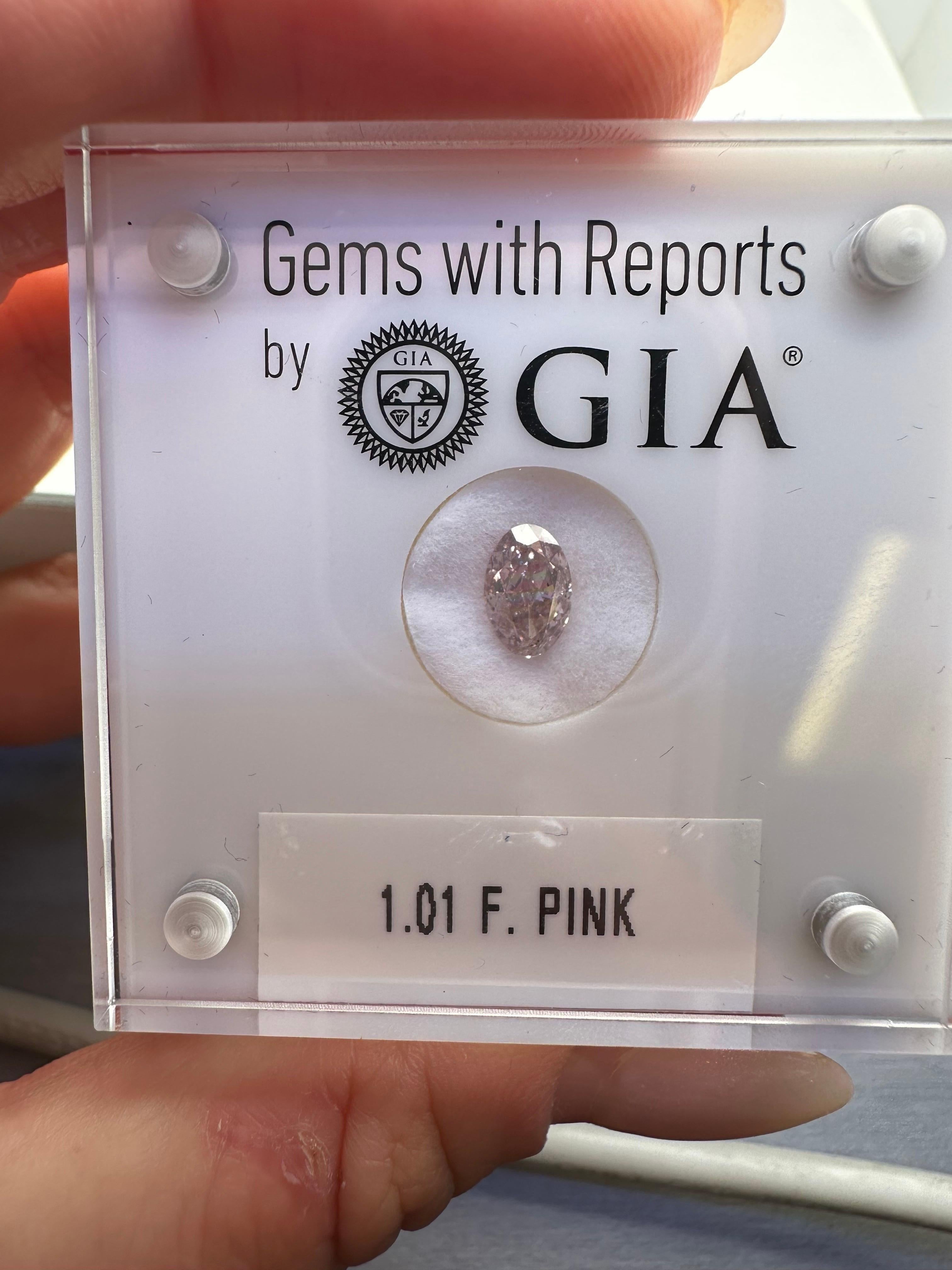 Loose GIA diamond fancy pink, will comes with all certififcates.

Natural Diamond(s):
Color: Fancy Pink
Cut:Oval Brilliant
Carat: 1.01ct
Clarity: SI2



ABOUT US
We are a family-owned business. Our studio in located in the heart of Boca Raton at the