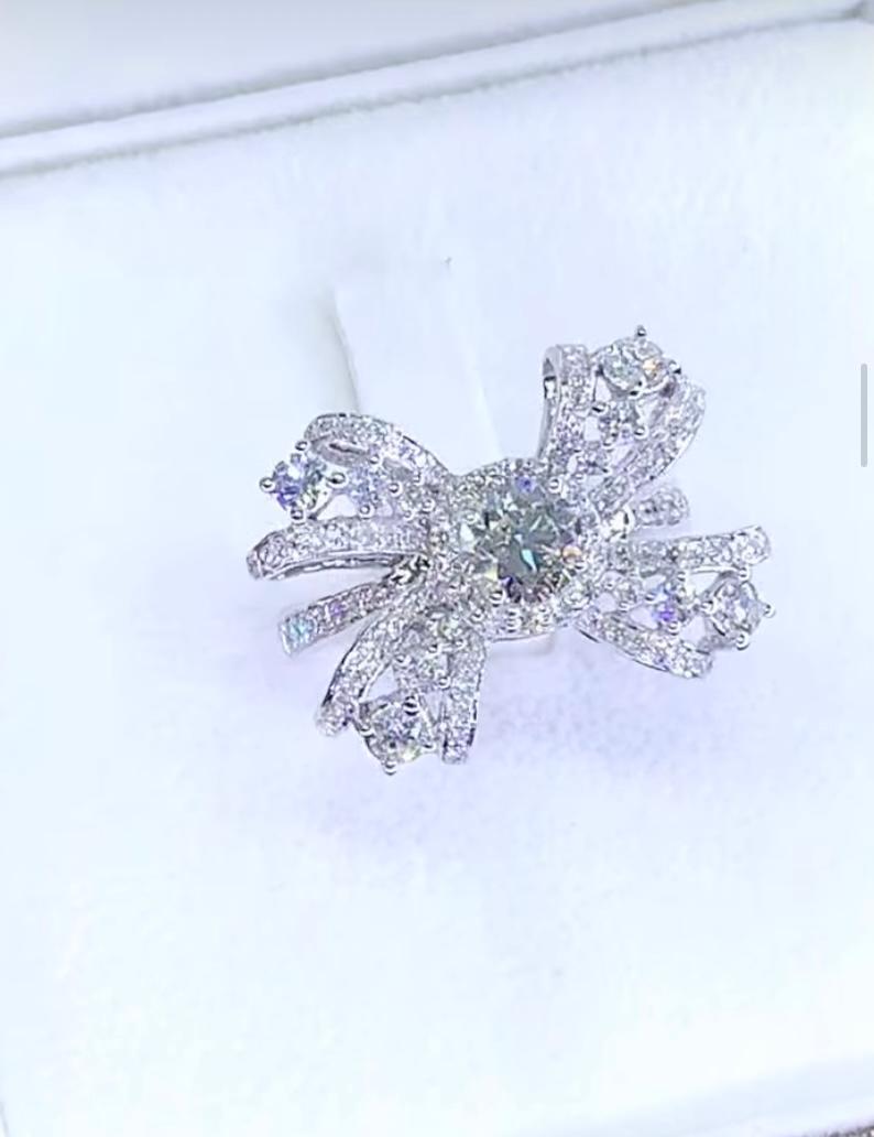 GIA Certified Diamond 18k Gold Fashion Ring For Sale 1