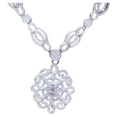 GIA Certified Diamond 18K Gold Pendant